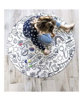 TAPIS COLORIAGE ROND 100CM